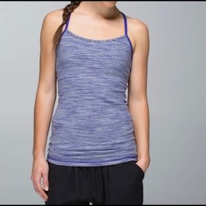 Lululemon Power Y Tank Luon Purple Space Dye
